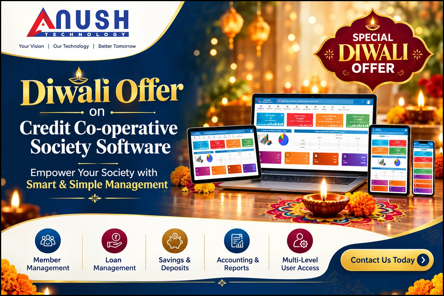 Diwali Offer on Credit Co-operative Society Software